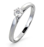 Low Set Chloe Lab Diamond Engagement Ring 0.25ct F/vs1 Platinum