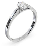 Low Set Chloe Lab Diamond Engagement Ring 0.25ct G/si1 18k White Gold