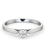 Low Set Chloe Lab Diamond Engagement Ring 0.25ct F/vs1 Platinum