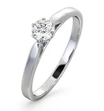 Low Set Chloe Lab Diamond Engagement Ring 0.33ct F/vs1 18k White Gold