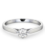 Low Set Chloe Lab Diamond Engagement Ring 0.33ct G/si1 18k White Gold