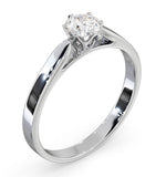 Platinum Half Carat Diamond Engagement Ring Low Chloe Lab F/vs1