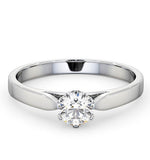 Half Carat Diamond Engagement Ring Low Chloe Lab F/vs1 18k White Gold