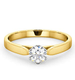 Certified Low Set Chloe 18k Gold Diamond Engagement Ring 0.50ct