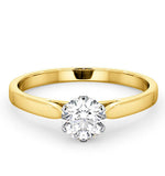 Certified 0.70ct Chloe Low 18k Gold Engagement Ring E/vs2