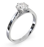 1 Carat Diamond Engagement Ring Low Set Chloe Lab G/vs1 18k White Gold