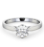 Certified 1.00ct Chloe Low Platinum Engagement Ring E/vs2