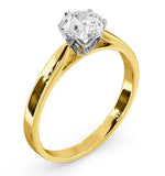 1 Carat Diamond Engagement Ring Low Set Chloe Lab G/vs1 18k Gold