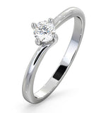 Certified Lily Platinum Diamond Engagement Ring 0.25ct-g-h/si