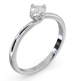 Certified Lily Platinum Diamond Engagement Ring 0.33ct-f-g/vs