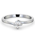 Lily Certified Lab Diamond Engagement Ring 0.33ct F/vs1 Platinum