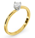 Lily Certified Lab Diamond Engagement Ring 0.33ct F/vs1 18k Gold