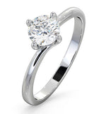 Certified Lily 18kw Diamond Solitaire Engagement Ring 0.75ct