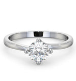 Certified 0.70ct Lily 18k White Gold Engagement Ring G/si2