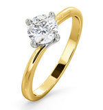 Certified 0.70ct Lily 18k Gold Engagement Ring G/si1