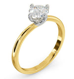 Certified 0.70ct Lily 18k Gold Engagement Ring G/si1