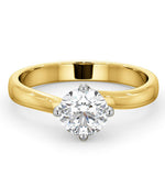 Certified 0.90ct Lily 18k Gold Engagement Ring G/si2