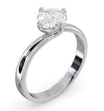 Certified 1.00ct Lily 18k White Gold Engagement Ring G/si2