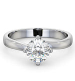1.50ct Diamond Engagement Ring Lily Lab H/si1 18k White Gold