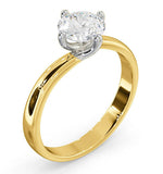 1.50ct Diamond Engagement Ring Lily Lab H/si1 18k Gold Igi Certified