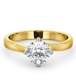 1.50ct Diamond Engagement Ring Lily Lab H/si1 18k Gold Igi Certified