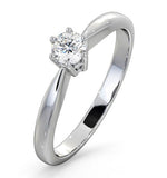 Engagement Ring High Set Chloe 18k White Gold Diamond 0.25ct H/si