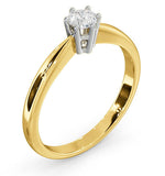 Certified High Set Chloe 18k Gold Diamond Engagement Ring 0.25ct