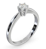 Engagement Ring Certified Diamond 0.33ct G/vs High Set Chloe Platinum