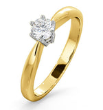 Engagement Ring Certified Diamond 0.33ct H/si High Set Chloe 18k Gold