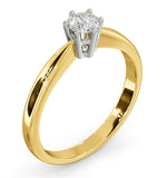 Certified High Set Chloe 18k Gold Diamond Engagement Ring 0.33ct