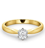 Engagement Ring Certified Diamond 0.33ct H/si High Set Chloe 18k Gold