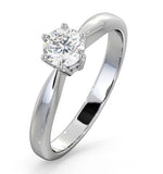 Certified 0.50ct Chloe High 18k White Gold Engagement Ring E/vs2
