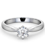 Certified 0.50ct Chloe High Platinum Engagement Ring E/vs1