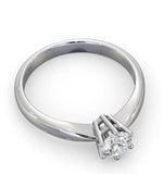Half Carat Diamond Engagement Ring High Chloe Lab F/vs1 18k White Gold
