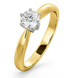 Certified 0.50ct Chloe High 18k Gold Engagement Ring E/vs1