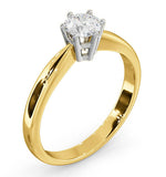 Half Carat Diamond Engagement Ring High Set Chloe Lab F/vs1 18k Gold