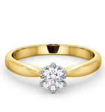 Half Carat Diamond Engagement Ring High Set Chloe Lab G/si1 18k Gold