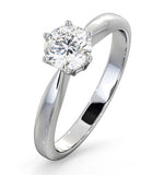 Certified 0.70ct Chloe High 18k White Gold Engagement Ring E/vs2