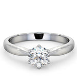 Certified 0.70ct Chloe High Platinum Engagement Ring G/si2