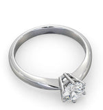 Certified 0.70ct Chloe High 18k White Gold Engagement Ring G/si1