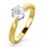 Certified 0.70ct Chloe High 18k Gold Engagement Ring G/si1