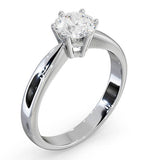 Certified 0.90ct Chloe High Platinum Engagement Ring E/vs2
