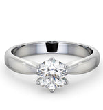 Certified 0.90ct Chloe High 18k White Gold Engagement Ring E/vs2