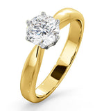 Certified 0.90ct Chloe High 18k Gold Engagement Ring G/si2