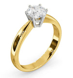 Certified 0.90ct Chloe High 18k Gold Engagement Ring G/si2