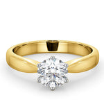 Certified 0.90ct Chloe High 18k Gold Engagement Ring E/vs2