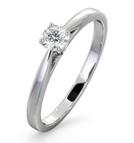 Engagement Ring Certified Petra Platinum Diamond 0.25ct H/si