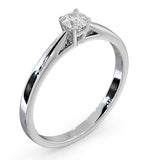 Engagement Ring Certified Petra 18k White Gold Diamond 0.25ct-f-g/vs