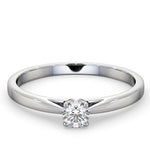 Engagement Ring Certified Petra 18k White Gold Diamond 0.25ct-f-g/vs