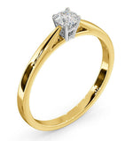 Engagement Ring Certified Petra 18k Gold Diamond  0.25ct-g-h/si